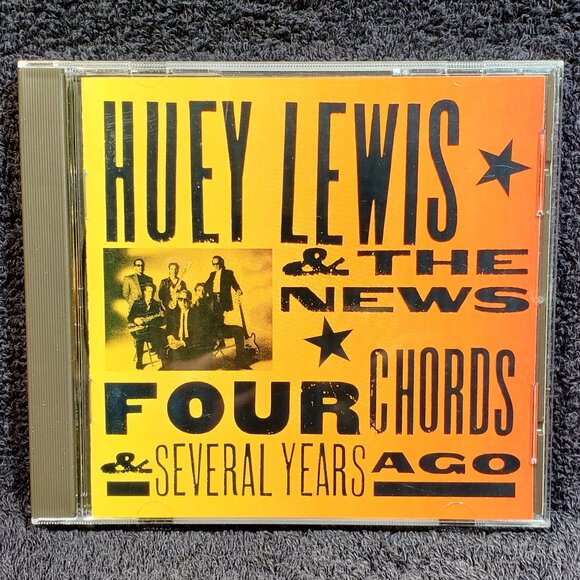 VINTAGE HUEY LEWIS AND THE NEWS COMPACT DISC WITH " BUT IT'S ALRIGHT" ACAPELLA - Picture 1 of 2